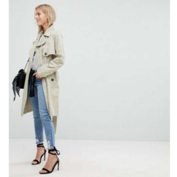 LAST ONE❗CURRENT AIR Anthro Updated Trench Coat - Picture 4 of 8